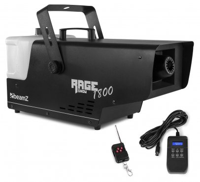 BeamZ Rage 1800 výrobník sněhu s bezdrátovým ovladačem a časovačem
