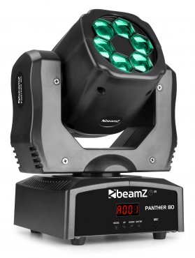 BeamZ Panther 80 LED pohyblivá hlava s rotujícími čočkami