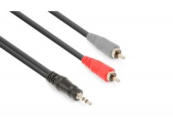 Vonyx CX334-1 kabel 3,5 mm stereo jack - 2x RCA 1,5m