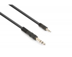 Vonyx CX330-1 kabel 3,5 mm stereo jack - 6,3 mm stereo jack (1,5m)