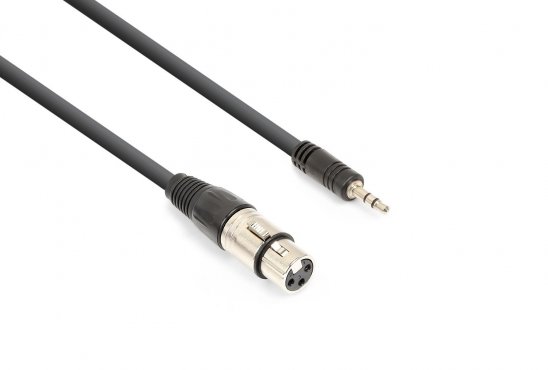 Vonyx CX320-05 kabel XLR (F) - 3.5mm jack stereo (M) 0,5m