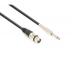 Vonyx CX314-6 kabel XLR (F) - 6,3mm jack mono (M) 6m