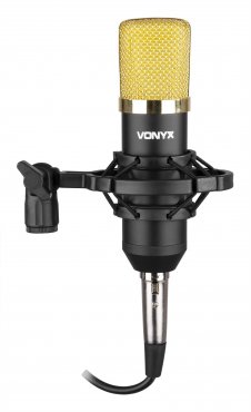 Vonyx CM400B Studio Condenser Microphone Black/Gold