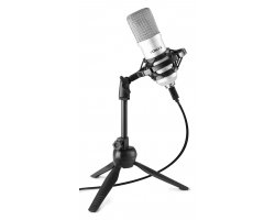 Vonyx CM300S studiový USB mikrofon, stříbrný