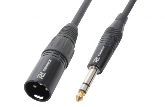 Power Dynamics CX139 kabel XLR (M) - 6,3 jack stereo (M) 0,15m