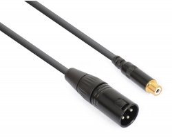 Power Dynamics CX134 kabel XLR (M) - RCA (F) 0,15m