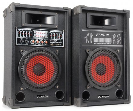Fenton SPA800 PA Active Speaker SET 8" SD/USB/MP3