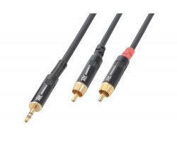 Power Dynamics CX85-3 Cable 3.5 Stereo - 2 X RCA Male 3.0M