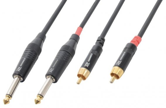 Power Dynamics CX74-1 Cable 2 x 6.3 Mono - 2 X RCA Male 1.5M