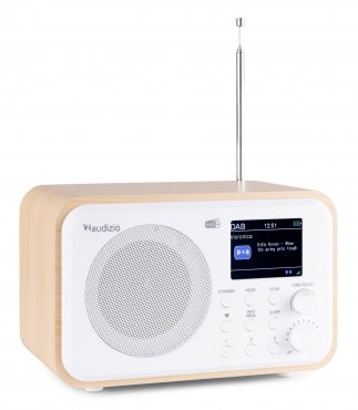 Audizio Milan přenosné rádio FM/DAB+ s baterií, bílé