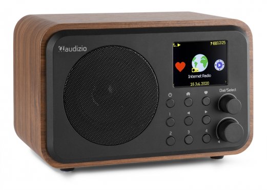Audizio Venice Wi-Fi internetové rádio s baterií, dřevo