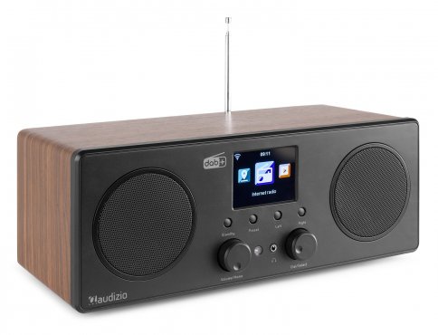 Audizio Bari internetové stereo rádio FM/DAB+ s Wi-Fi a Bluetooth, dřevo
