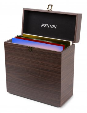 Fenton RC30 Kufr na vinyly, barva tmavé dřevo