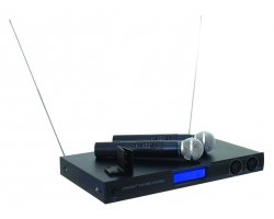Omnitronic VHF-450 SET 2, bezdrátový mikrofonní set VHF