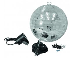 Eurolite Set LED zrcadlová koule 30 cm, 6000K