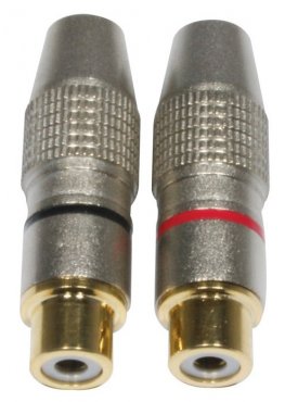 Accu Cable AC-C-RFG/SET RCA Cinch plug female gold