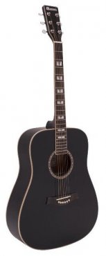 Dimavery STW-40 Western guitar, black
