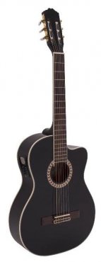 Dimavery CN-600E Classical guitar, schwarz