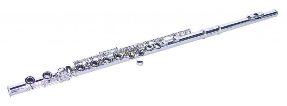 Dimavery QP-10 C flétna příčná, postříbřená, předsunutá G klapka