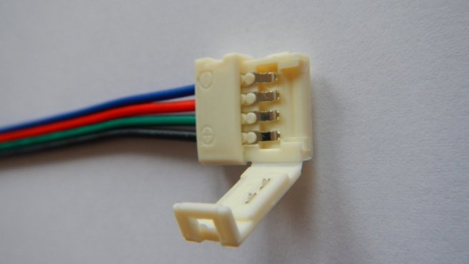 eLite Napájecí konektor pro LED světelný pásek, SMD5050, RGB, 10mm