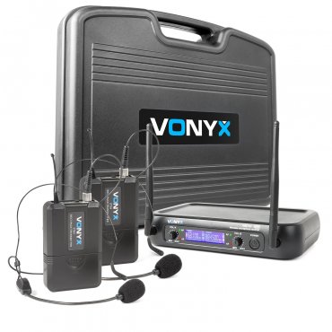 Vonyx WM73H 2 Kanálový bezdrátový mikrofonní systém UHF