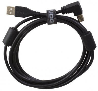 UDG Ultimate Audio Cable USB 2.0 A-B Black Angled 2m