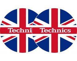 Zomo 2x Slipmats Technics UK Flag