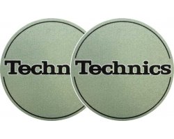 Zomo 2x Slipmats Technics Logo Metallic Green