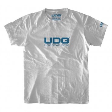 UDG T-Shirt UDGGEAR Logo White/Blue XL