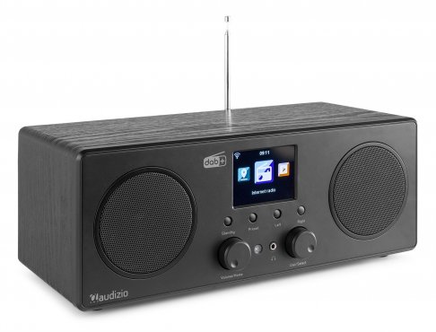 Audizio Bari internetové stereo rádio FM/DAB+ s Wi-Fi a Bluetooth, černé