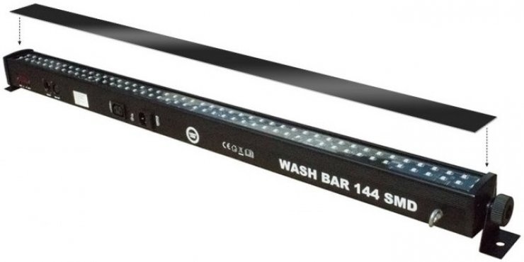 LIGHT4ME Wash Bar 144 SMD Difuzní filtr černý