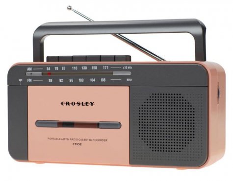 Crosley Cassette Player Růžovozlatá/Šedá