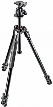 Manfrotto 290 Xtra Aluminium 3-Section Tripod Kit With 496RC2