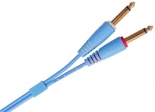 UDG Ultimate Audio Cable Set 1/4'' Jack - 1/4'' Jack Blue Straight 3m