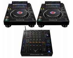 Pioneer DJ 2x CDJ-3000 + 1x DJM-A9