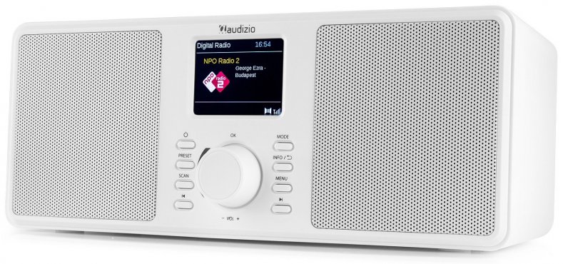 Audizio Monza DAB+ stereo rádio s Bluetooth, bílé